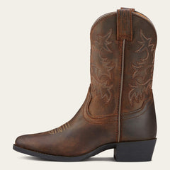Heritage Western Boot Kids - DISTRESSED BROWN