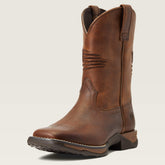 Anthem Patriot Western Boot Kids - DISTRESSED BROWN