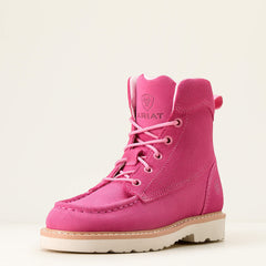 Lift Lacer Boot Kids - HAUTE PINK SUEDE