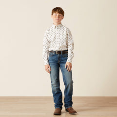 Thell Classic Fit Shirt Kids - WHITE