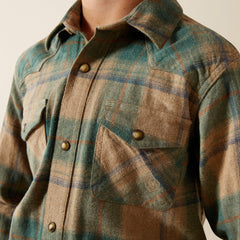 Huxlee Retro Classic Fit Shirt Kids - DEEP TEAL
