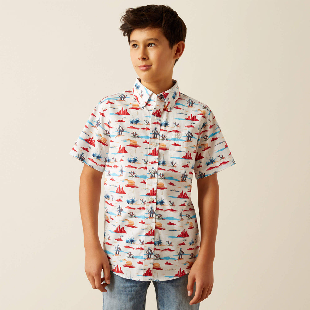Scout Classic Fit Shirt Kids - WHITE