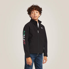 New Team Softshell MEXICO Jacket Kids - BLACK