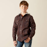 Holbrook Retro Shirt Jacket Kids - BROWN