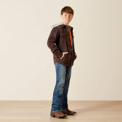 Holbrook Retro Shirt Jacket Kids - BROWN