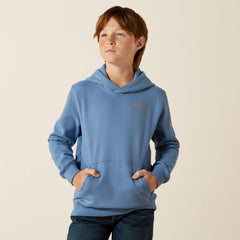 Ariat Sun Valley Circle Hoodie Kids - CORONET BLUE