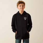 Ariat Stitched Skull Hoodie Kids - BLACK