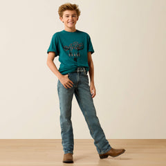 Ariat Cattle Skull Freedom T-Shirt Kids - MEDITERRANEAN