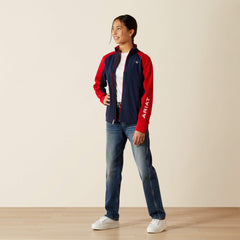 Team EQ Jacket Kids - NAVYT/RED