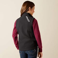 Ariat Logo Softshell Vest Kids - BLACK/SOUTHWEST MINIMAL PRINT