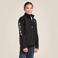 New Team Softshell Jacket Kids - BLACK
