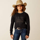 Booted Logo Sweatshirt Kids - BLACK