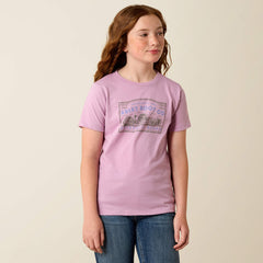 Ariat Farm Patch T-Shirt Kids - LAVENDER