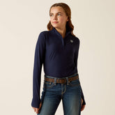 Lowell 3.0 1/4 Zip Baselayer Kids - NAVY