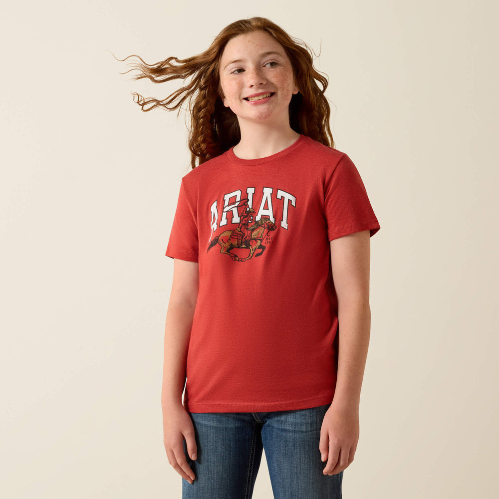 Ariat Cowgirl Rider T-Shirt Kids - TABASCO