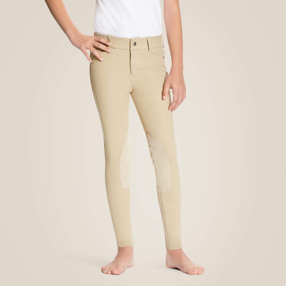 Heritage Knee Patch Breech Kids - TAN