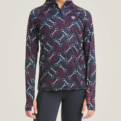 Lowell 2.0 1/4 Zip Baselayer Kids - TEAM PRINT