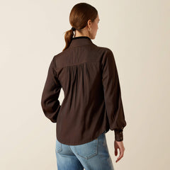 Kildwick Blouse - COFFEE BEAN