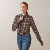 Clarion Blouse - MOLE PLAID