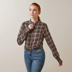 Clarion Blouse - MOLE PLAID