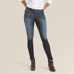 R.E.A.L. Mid Rise Stretch Outseam Ella Skinny Jean - CELESTIAL