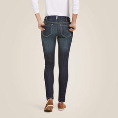 R.E.A.L. Mid Rise Stretch Outseam Ella Skinny Jean - CELESTIAL