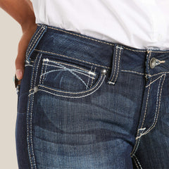 R.E.A.L. Mid Rise Stretch Outseam Ella Skinny Jean - CELESTIAL