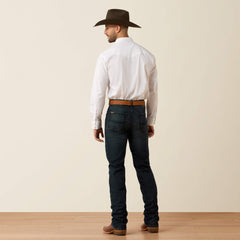 M7 Slim Hansen Classic Rise Straight Leg Jeans - BLACKSTONE