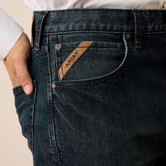 M7 Slim Hansen Classic Rise Straight Leg Jeans - BLACKSTONE