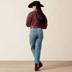 Ultra High Rise Cheyenne Yoke Tomboy Straight Leg Jean - CANDY