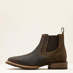 Hybrid Low Boy Wide Square Toe Chelsea Boot Men - WARM BROWN ELEPHANT PRINT