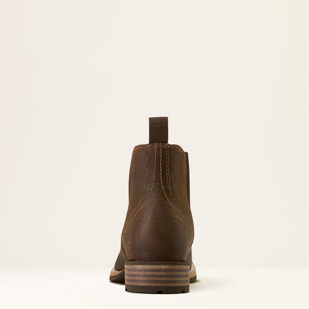 Hybrid Low Boy Wide Square Toe Chelsea Boot Men - WARM BROWN ELEPHANT PRINT