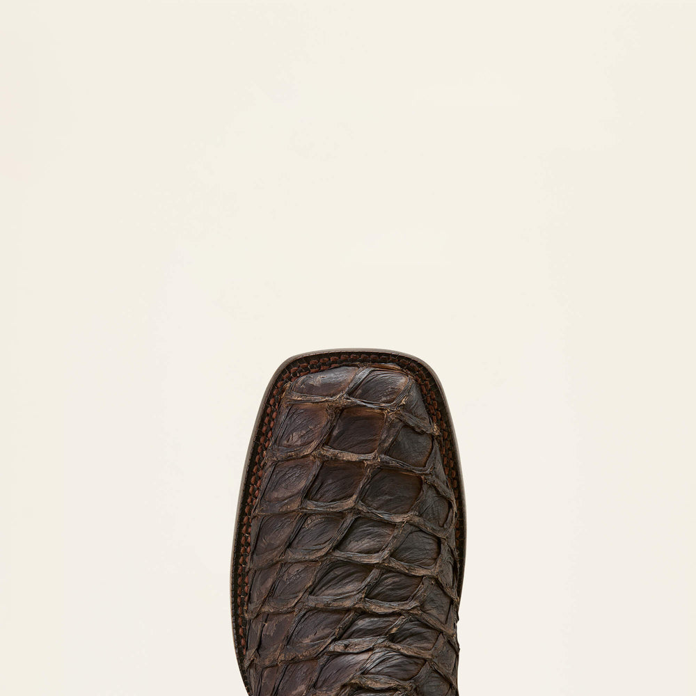 Ashwood Wide Square Toe Cowboy Boot Men - JAVA PIRARUCU/DEEP CHOCOLATE