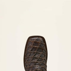 Ashwood Wide Square Toe Cowboy Boot Men - JAVA PIRARUCU/DEEP CHOCOLATE