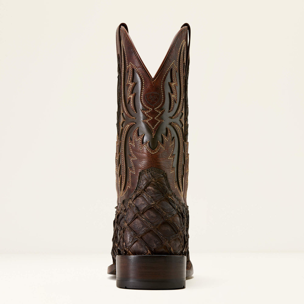 Ashwood Wide Square Toe Cowboy Boot Men - JAVA PIRARUCU/DEEP CHOCOLATE