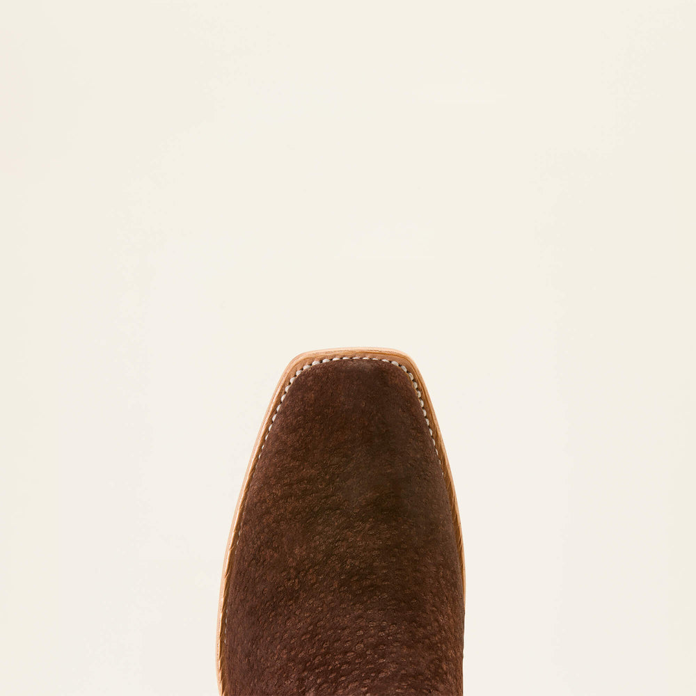 Futurity Dualin Narrow Cutter Toe Cowboy Boot Men - CHOCOLATE CARPINCHO/FLAMING COGNAC