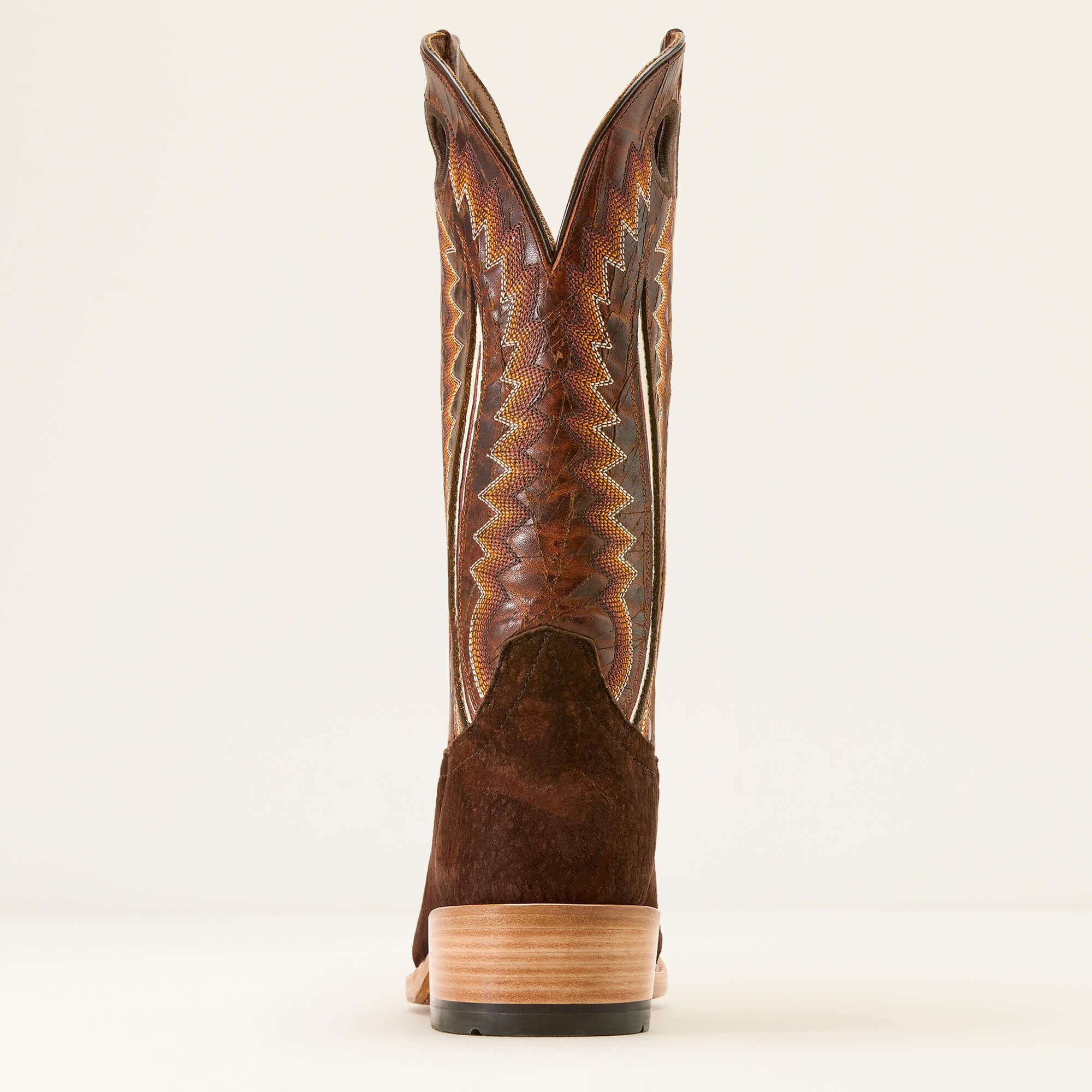 Futurity Dualin Narrow Cutter Toe Cowboy Boot Men - CHOCOLATE CARPINCHO/FLAMING COGNAC