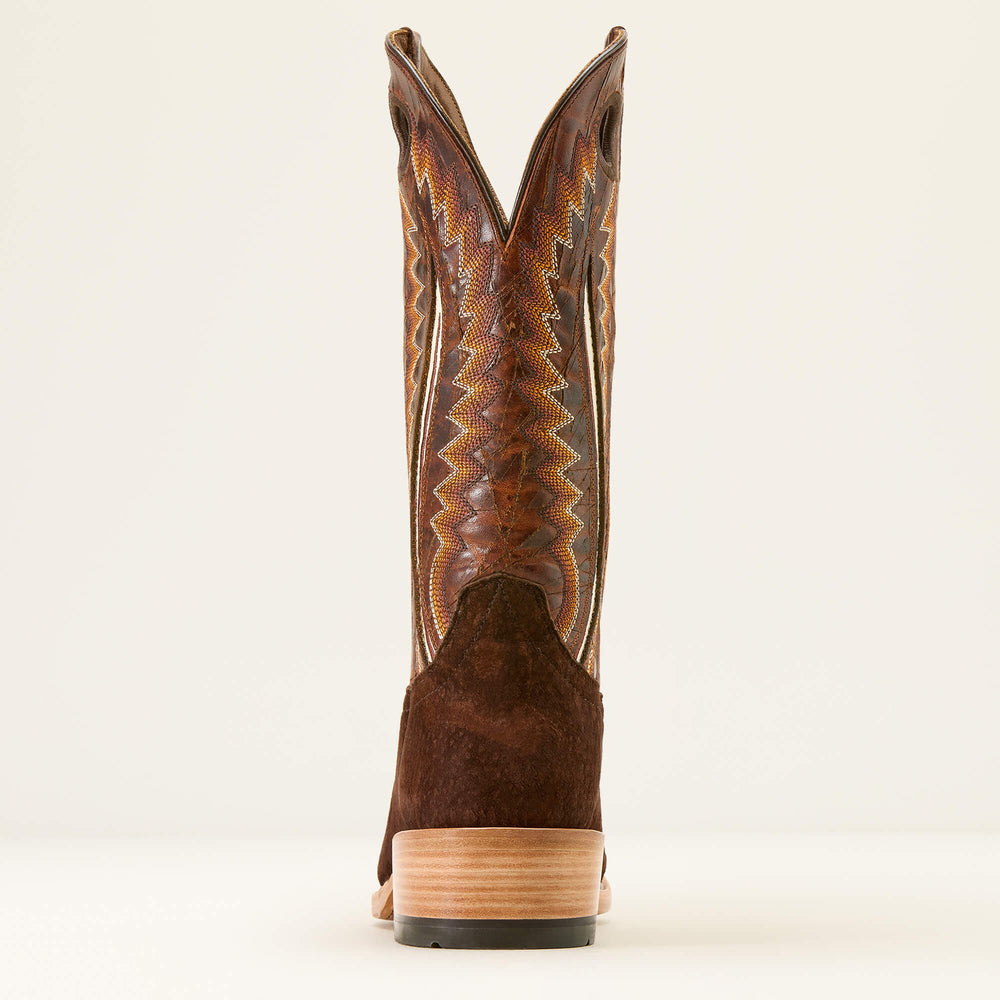 Futurity Dualin Narrow Cutter Toe Cowboy Boot Men - CHOCOLATE CARPINCHO/FLAMING COGNAC