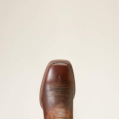 Sport Western Wide Square Toe Cowboy Boot Men - FIDDLE BROWN