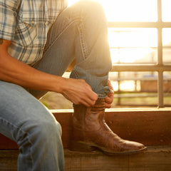 Rambler Patriot Western Boot Men - DISTRESSED BROWN