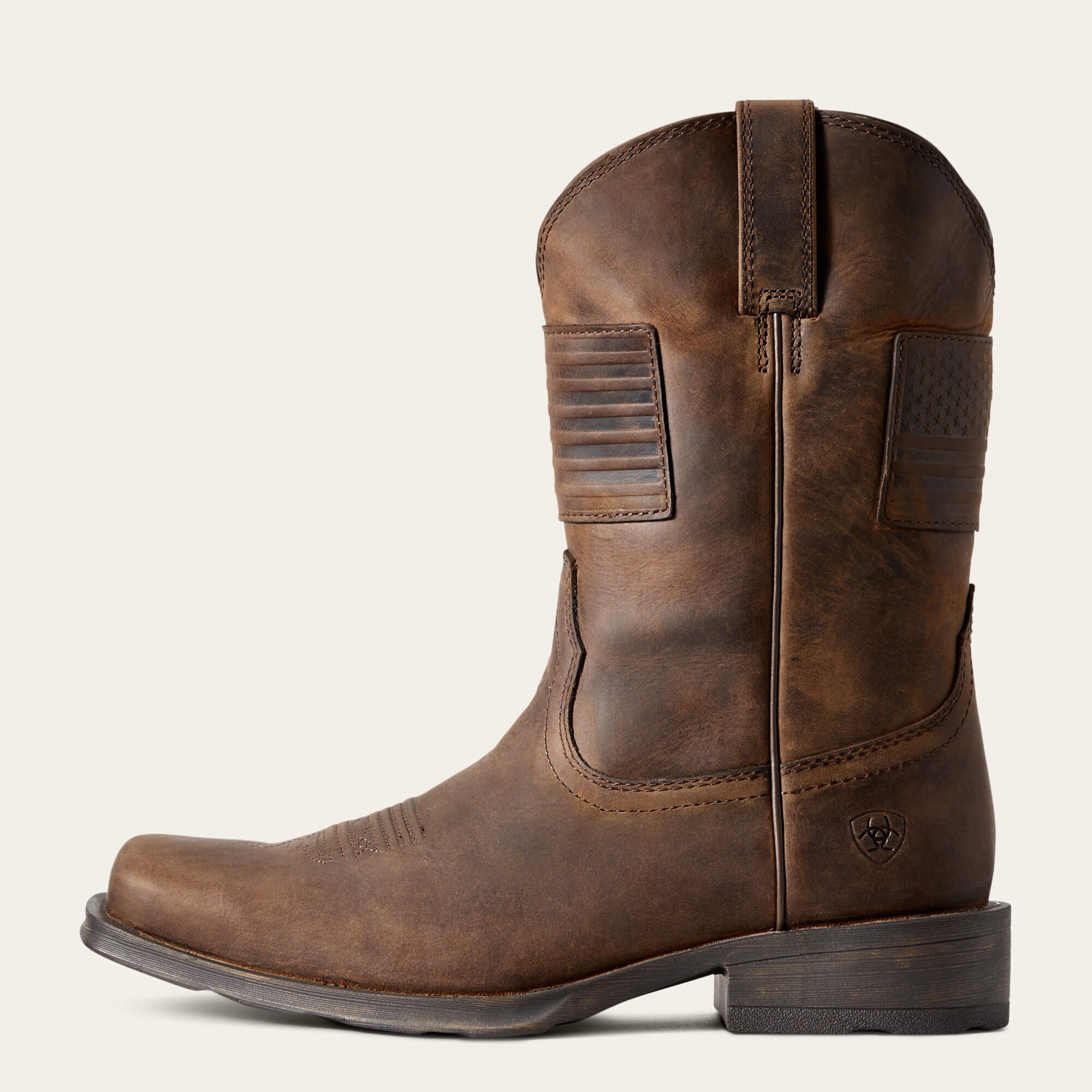 Rambler Patriot Western Boot Men - DISTRESSED BROWN