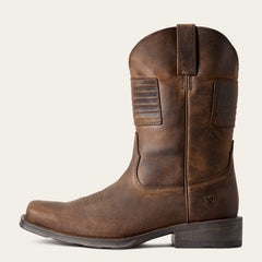 Rambler Patriot Western Boot Men - DISTRESSED BROWN