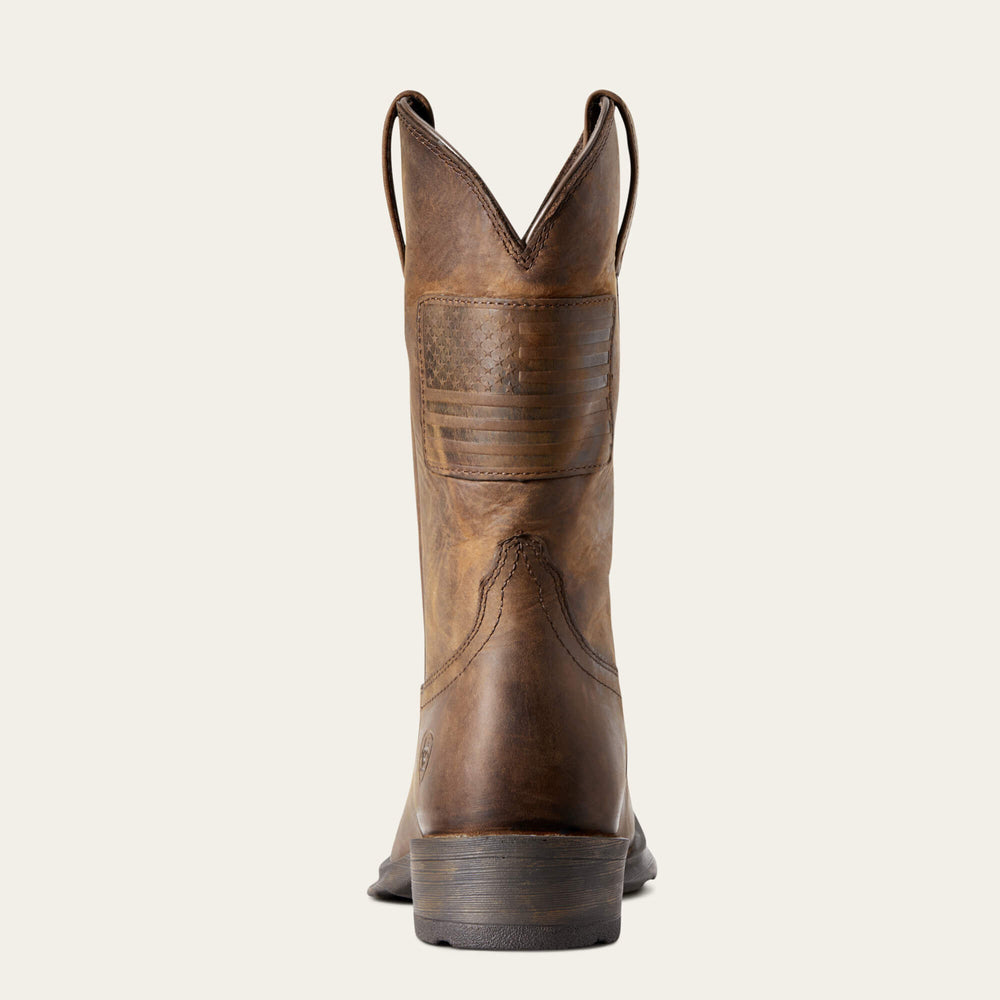 Rambler Patriot Western Boot Men - DISTRESSED BROWN