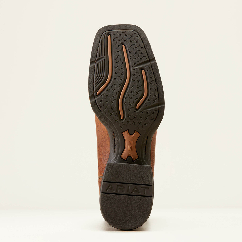 Sport Western Wide Square Toe Cowboy Boot Men - PEANUT BUTTER/CHAGA BROWN