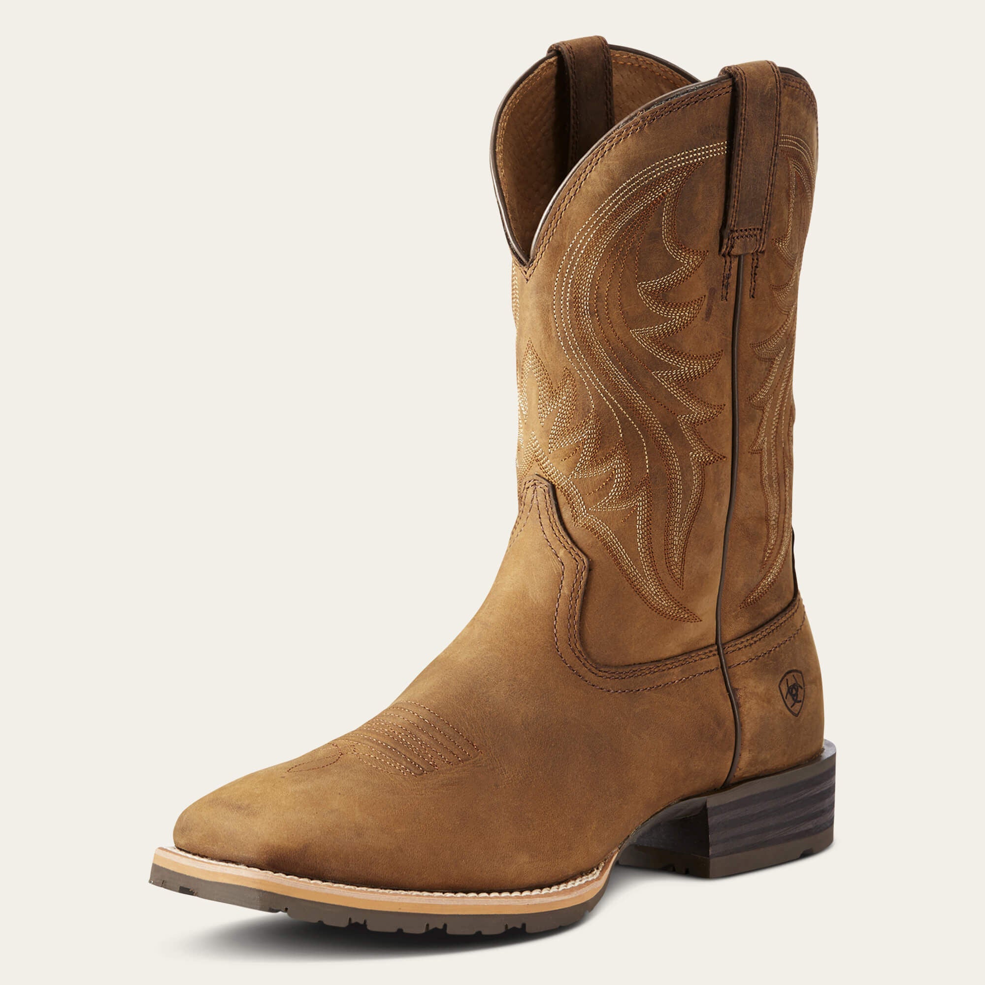 Hybrid Rancher Western Boot Men - DISTRESSED BROWN
