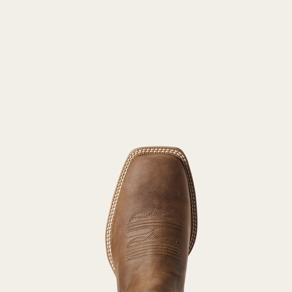 Booker Chelsea Wide Square Toe Western Boot Men - DISTRESSED TAN