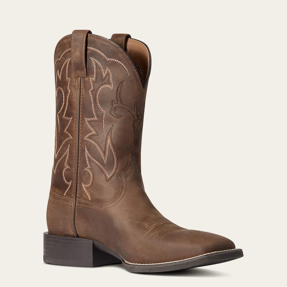 Sport Outdoor Cowboy Boot Men - DISTRESSED BROWN