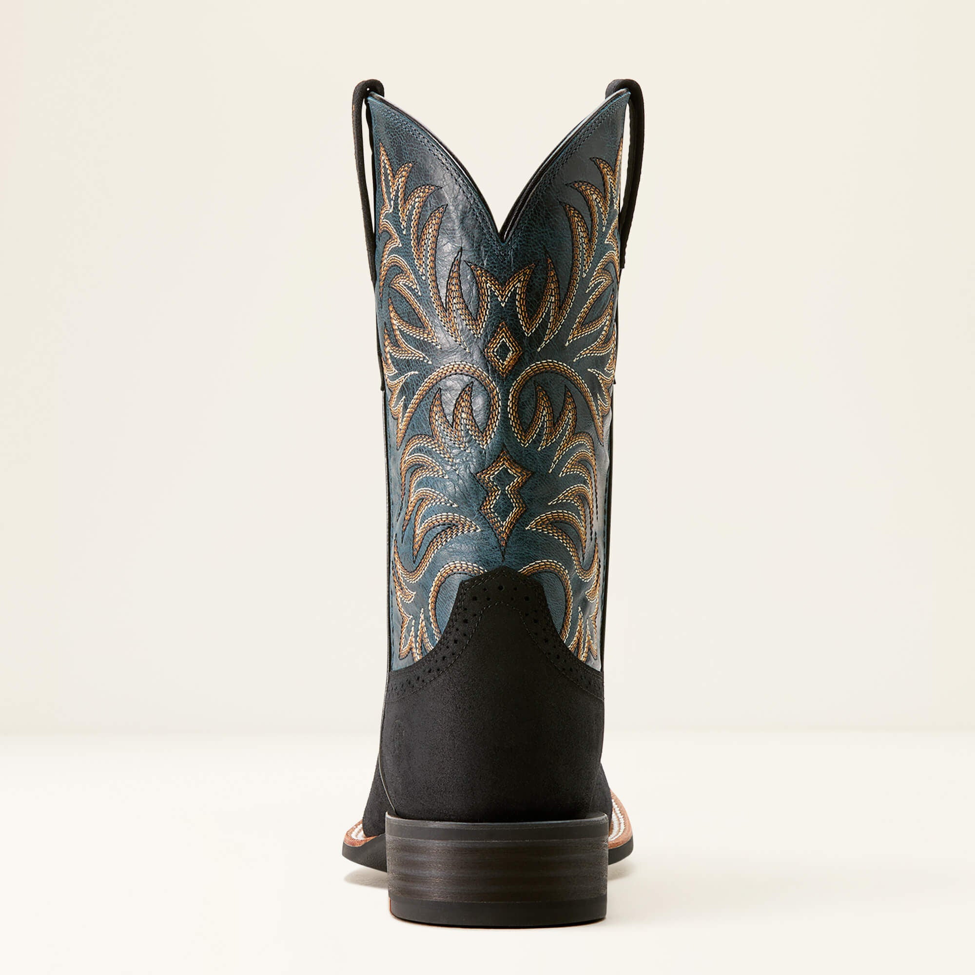 Oakwood Cowboy Boot Men - BLACK SUEDE/DIRTY DENIM