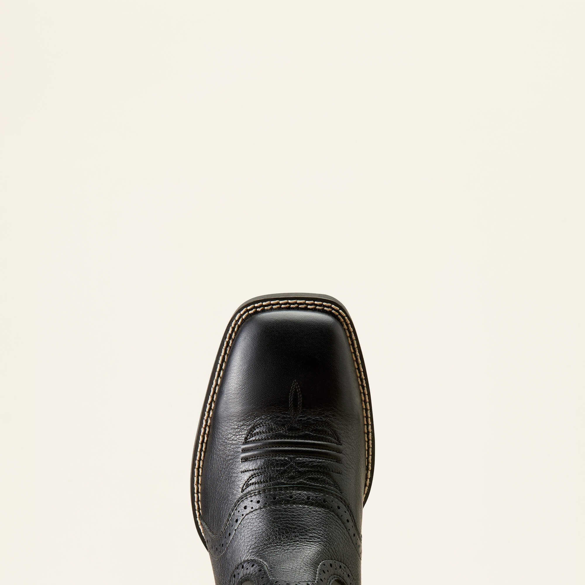 Sport Western Wide Square Toe Cowboy Boot Men - BLACK DEERTAN