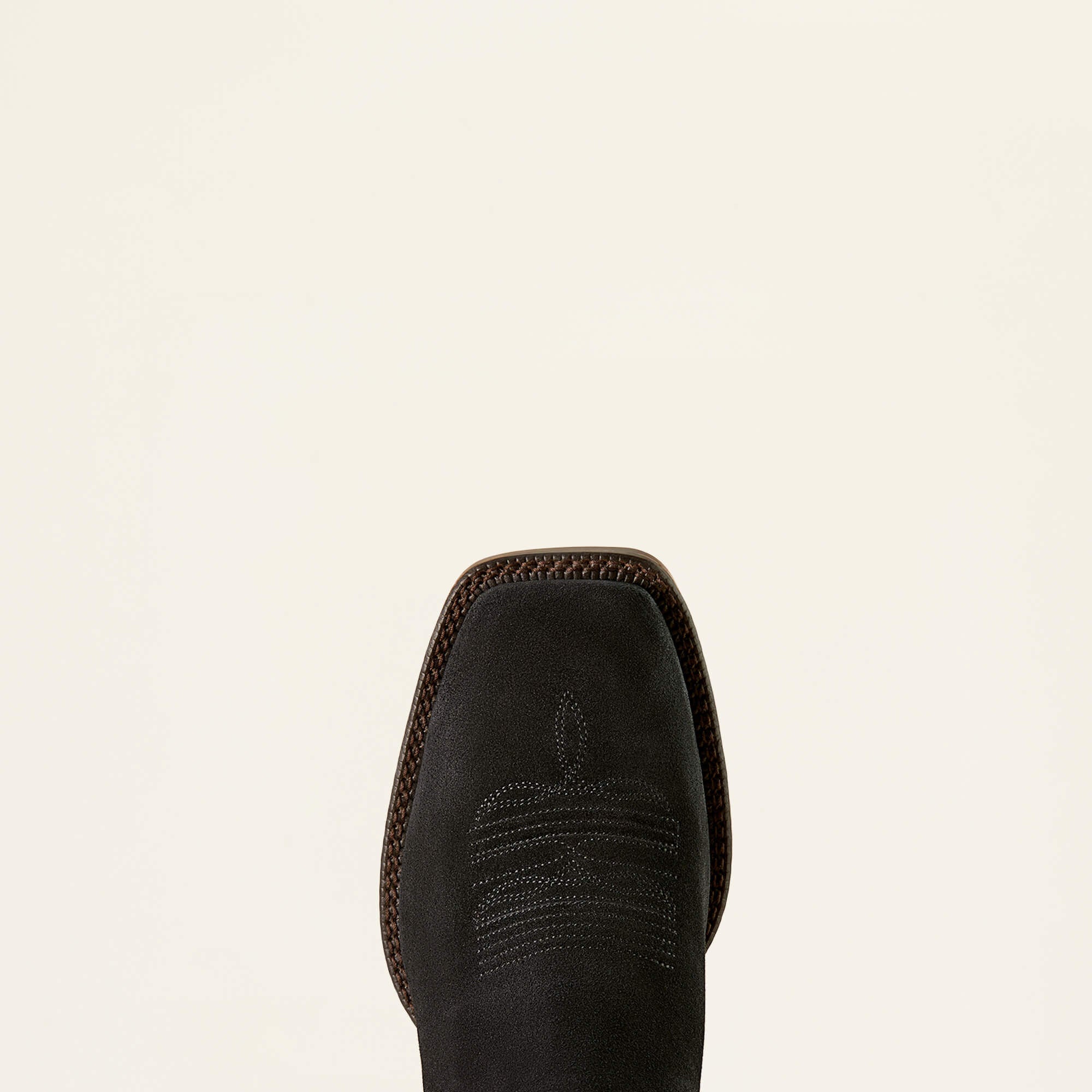 Booker Chelsea Wide Square Toe Western Boot Men - BLACK SUEDE